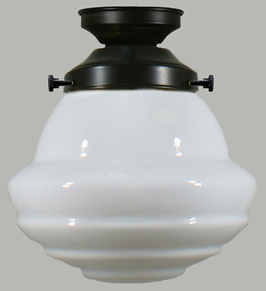 Parkville 9" on Patina (matt black) Ceiling Mount