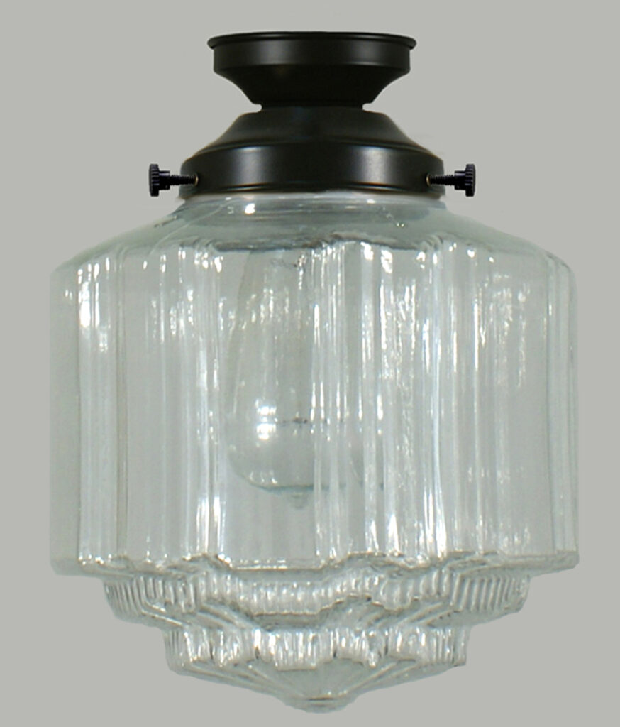 StKilda 8" CLEAR on Patina Ceiling Mount