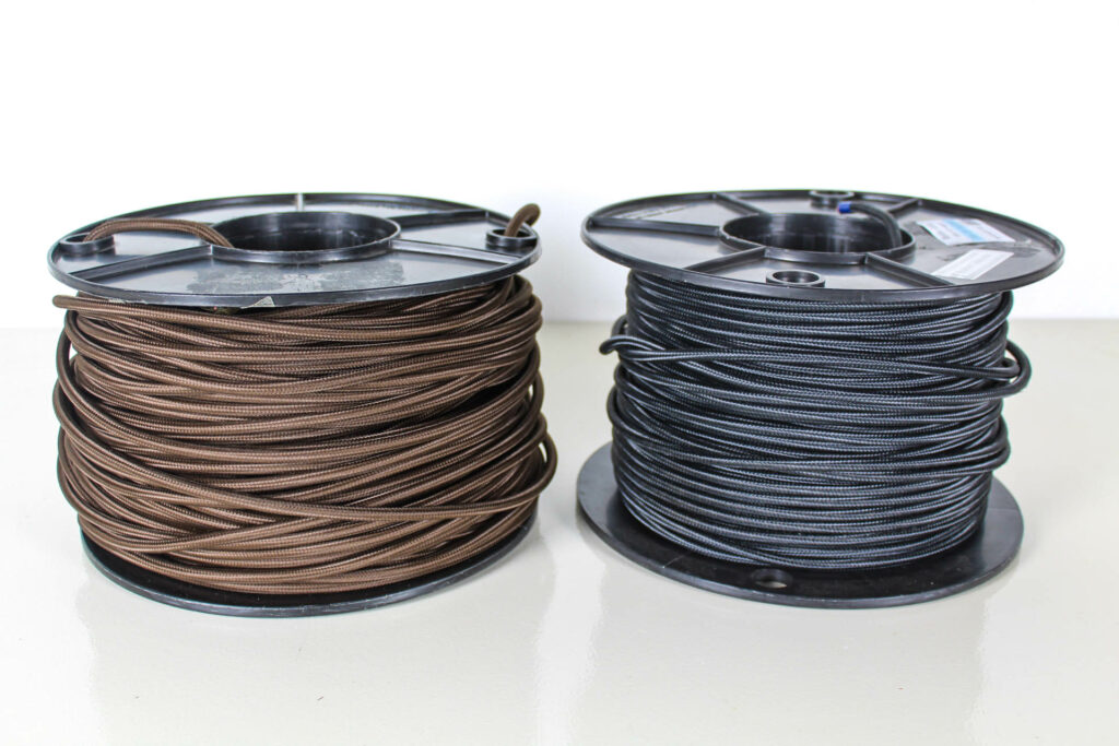 Brown & Black Cloth Cord