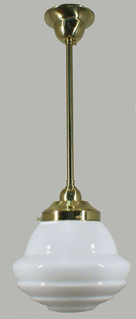 Parkville 9" on Polished Brass 1/2" Drop Rod